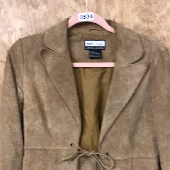 Wet Seal Boho Open Front Leather Suede Jacket - Picture 2 of 10